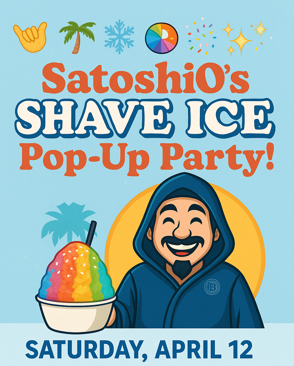 SatoshiO’s Shave Ice🤙🍧 at Spring into Bitcoin & Running Bitcoin Challenge